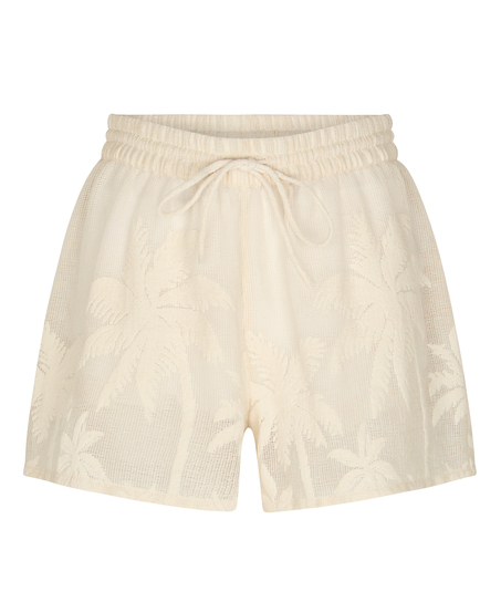 Beach Shorts Palm, White