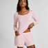 Pointelle Shorts, Pink
