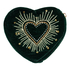 Heart Zip Purse, Green