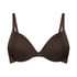 Smooth Padded Underwired Push-Up Bra, Brown