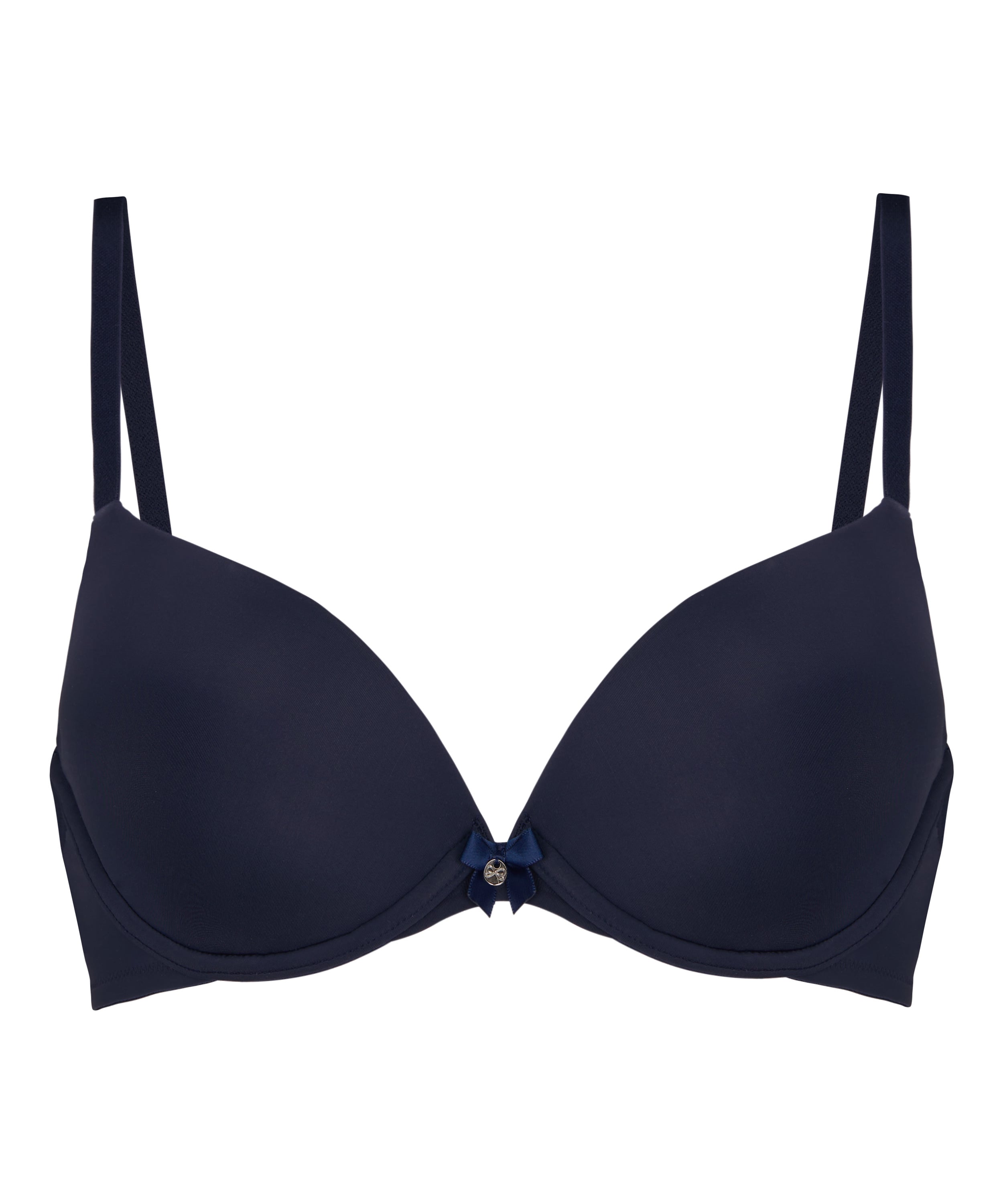 Plunge Padded Underwired Bra, Blue, main