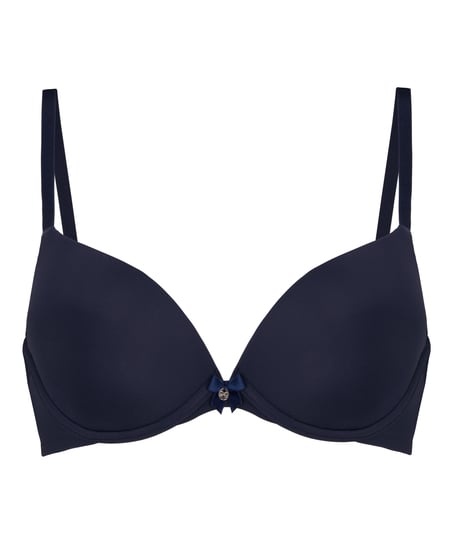 Plunge Padded Underwired Bra, Blue