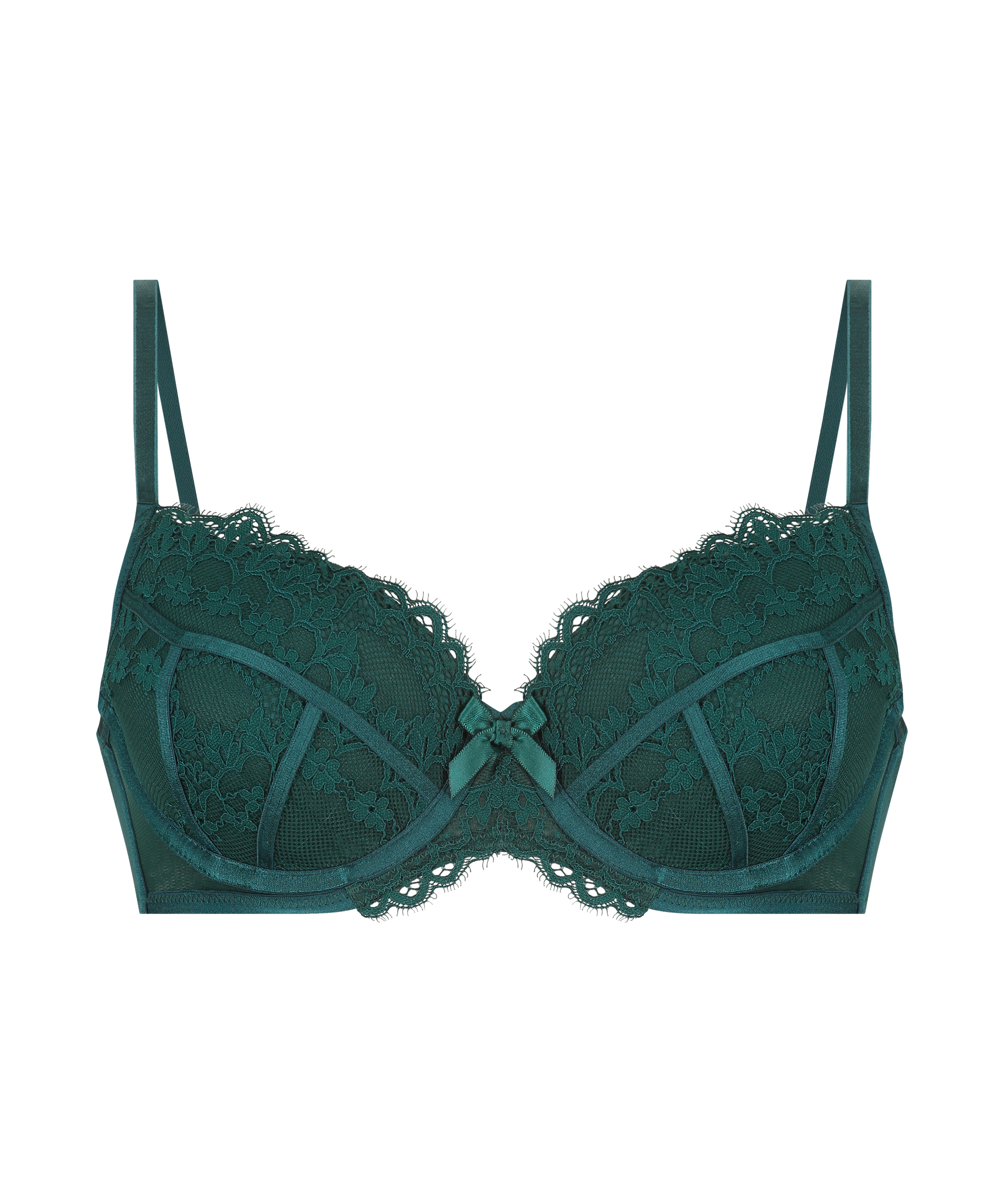 Padded Underwired Bra Emily, Green, main