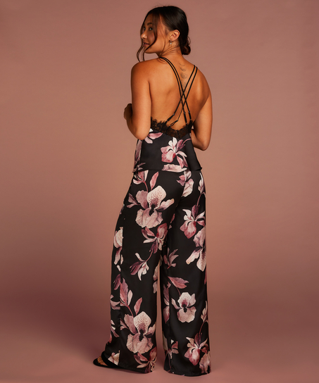 Palazzo Trousers, Black