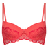 Cherry Padded Underwired Bra, Pink