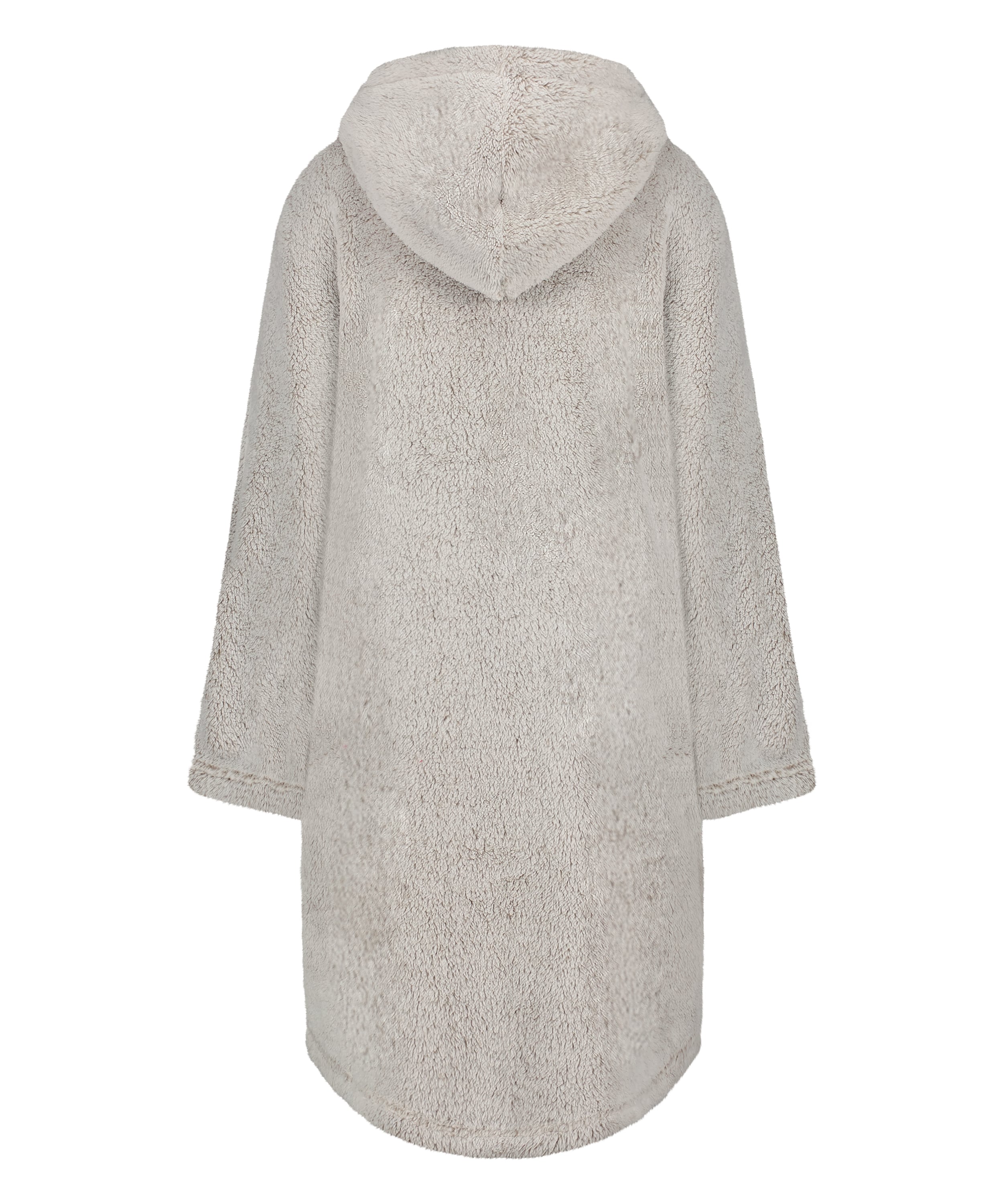 Flannel Fleece Hoodie, Gray, main