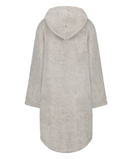 Flannel Fleece Hoodie, Gray