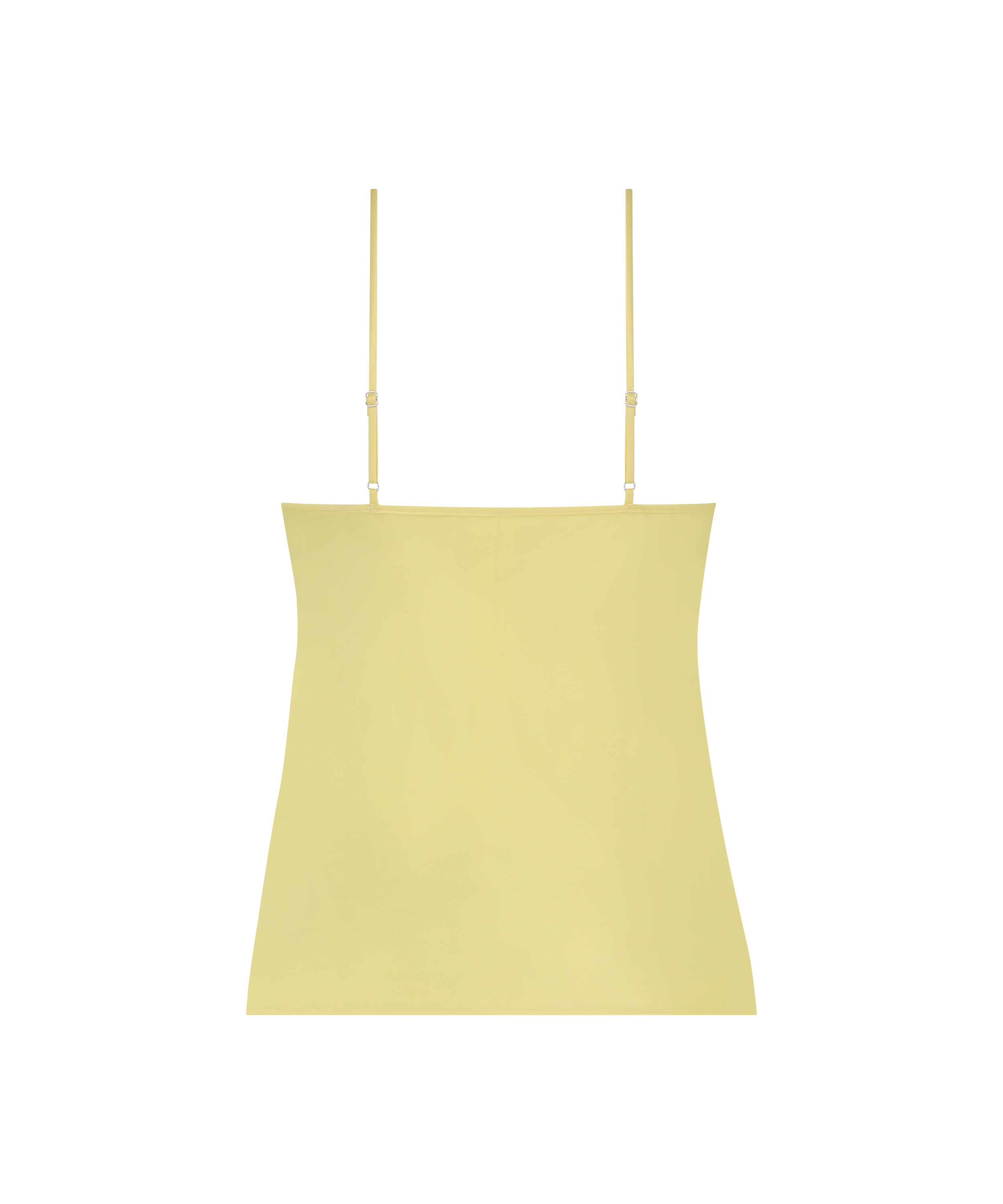 Satin Lace cami top, Yellow, main
