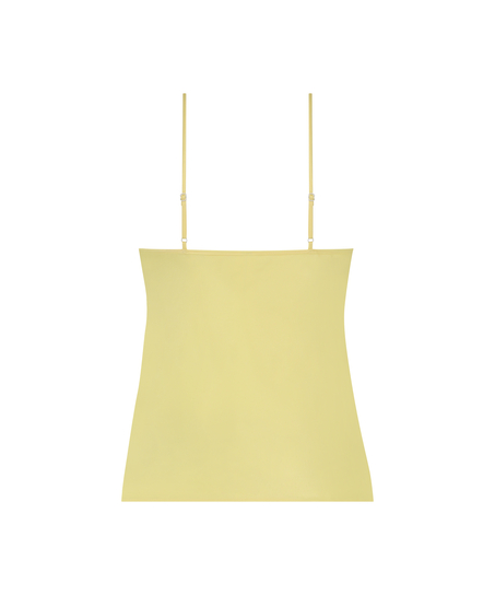 Satin Lace cami top, Yellow