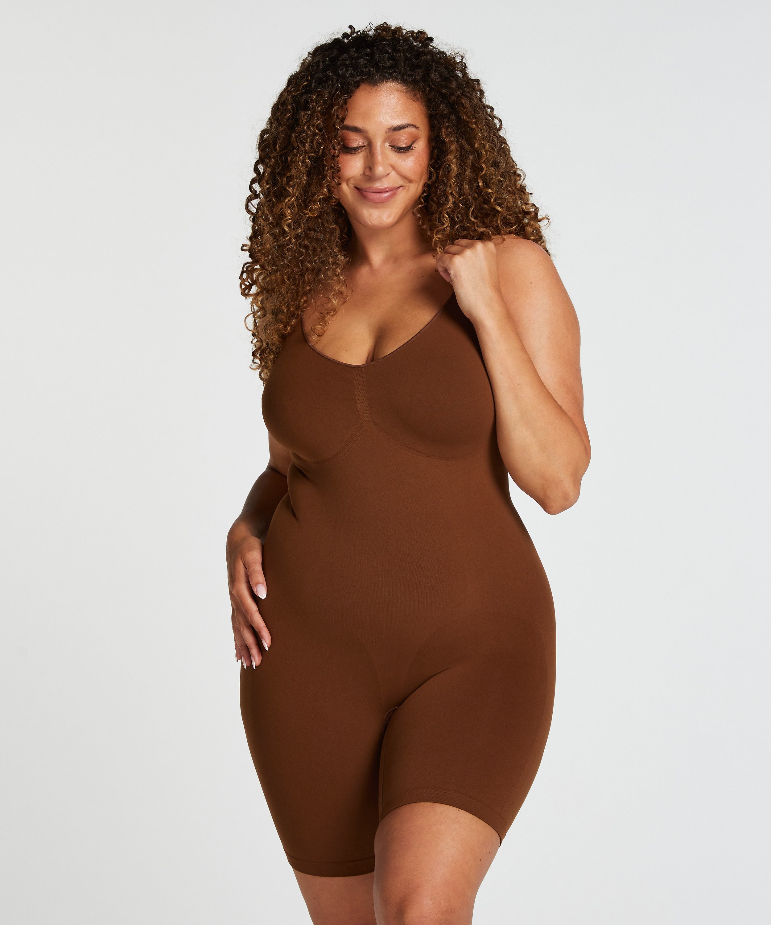 Seamless Enhancing Thigh Slimmer Body, Red, main