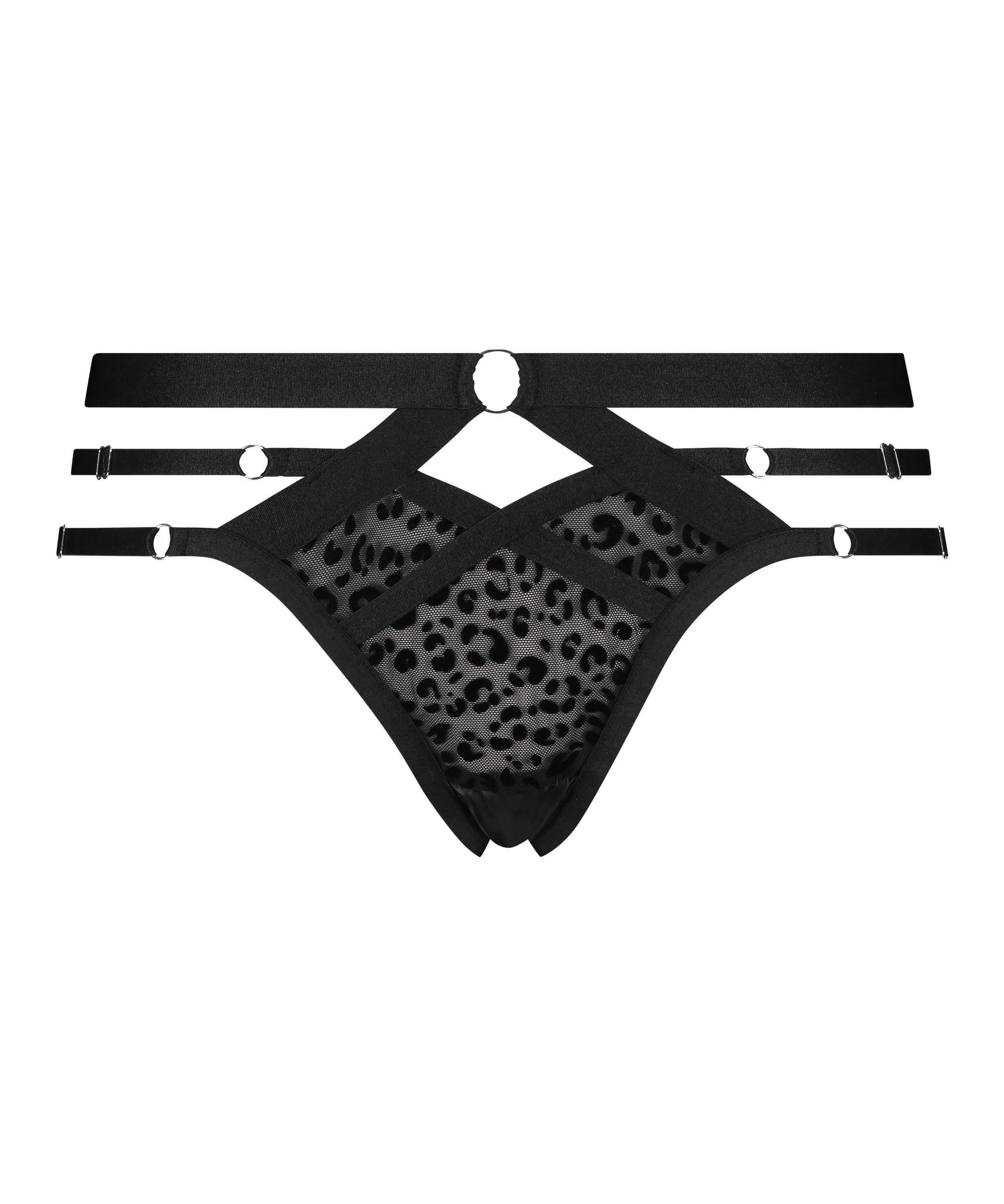 Jagger Brazilian with open crotch, Black, main