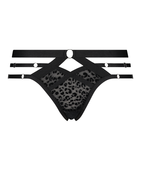 Jagger Brazilian with open crotch, Black