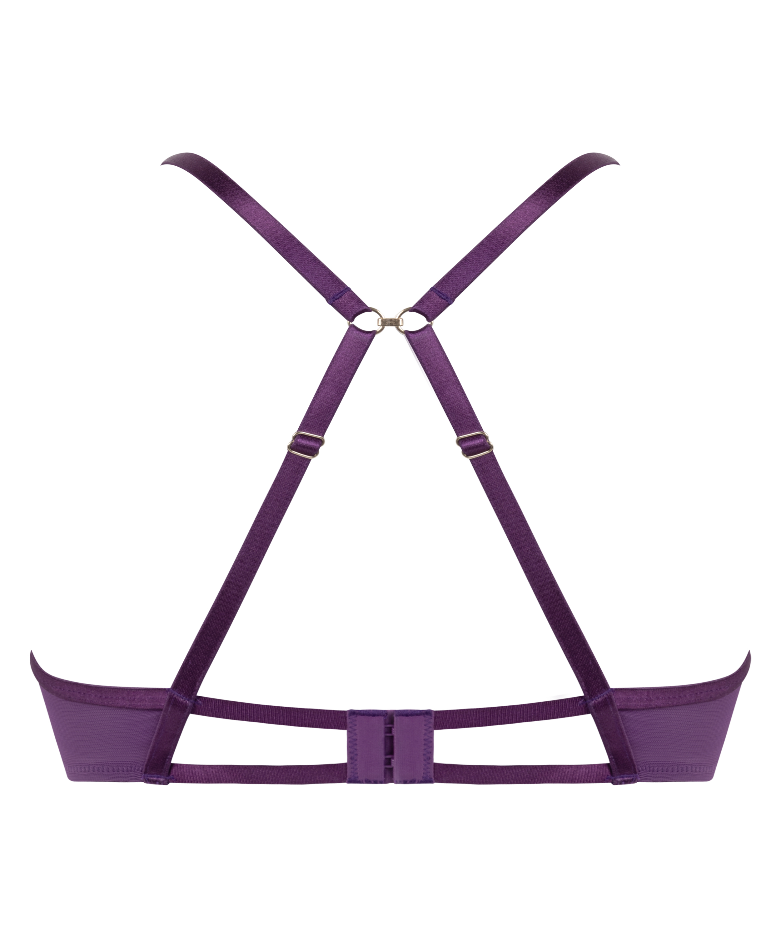 Cinnamon Non-Padded Underwired Bra, Purple, main