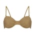 Goldie Shimmer Bikini Top, Yellow