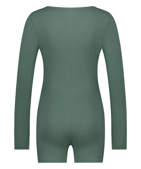 Brushed Short Onesie, Green