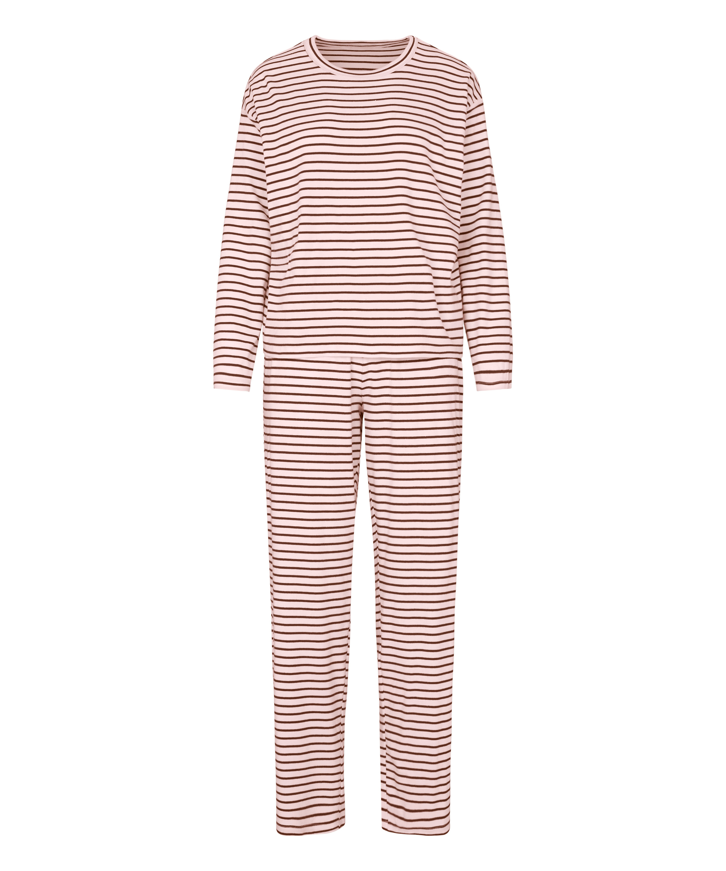 Striped Pyjama Long Sleeves, Pink, main