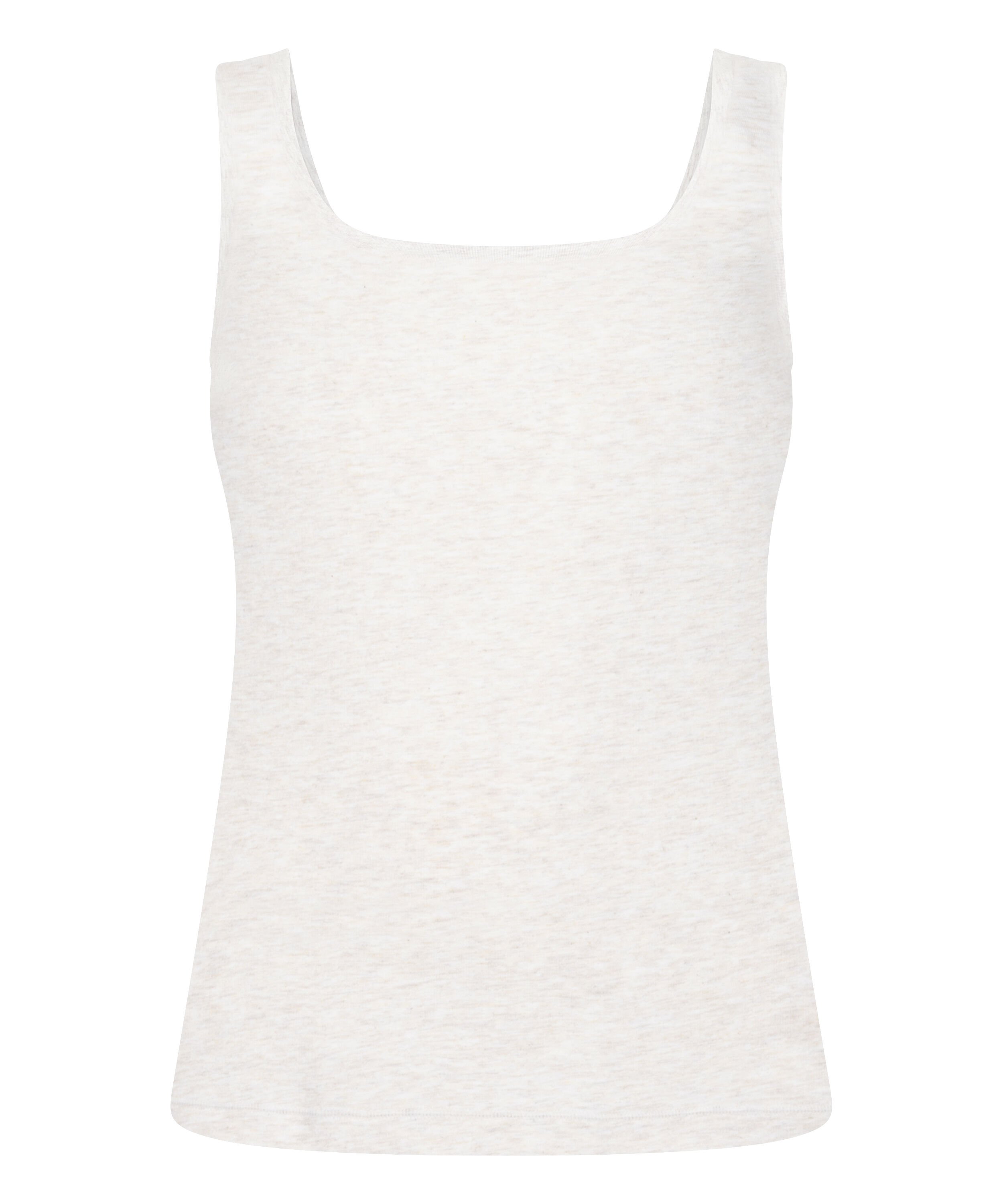 Singlet Tanktop Soft Cotton, Beige