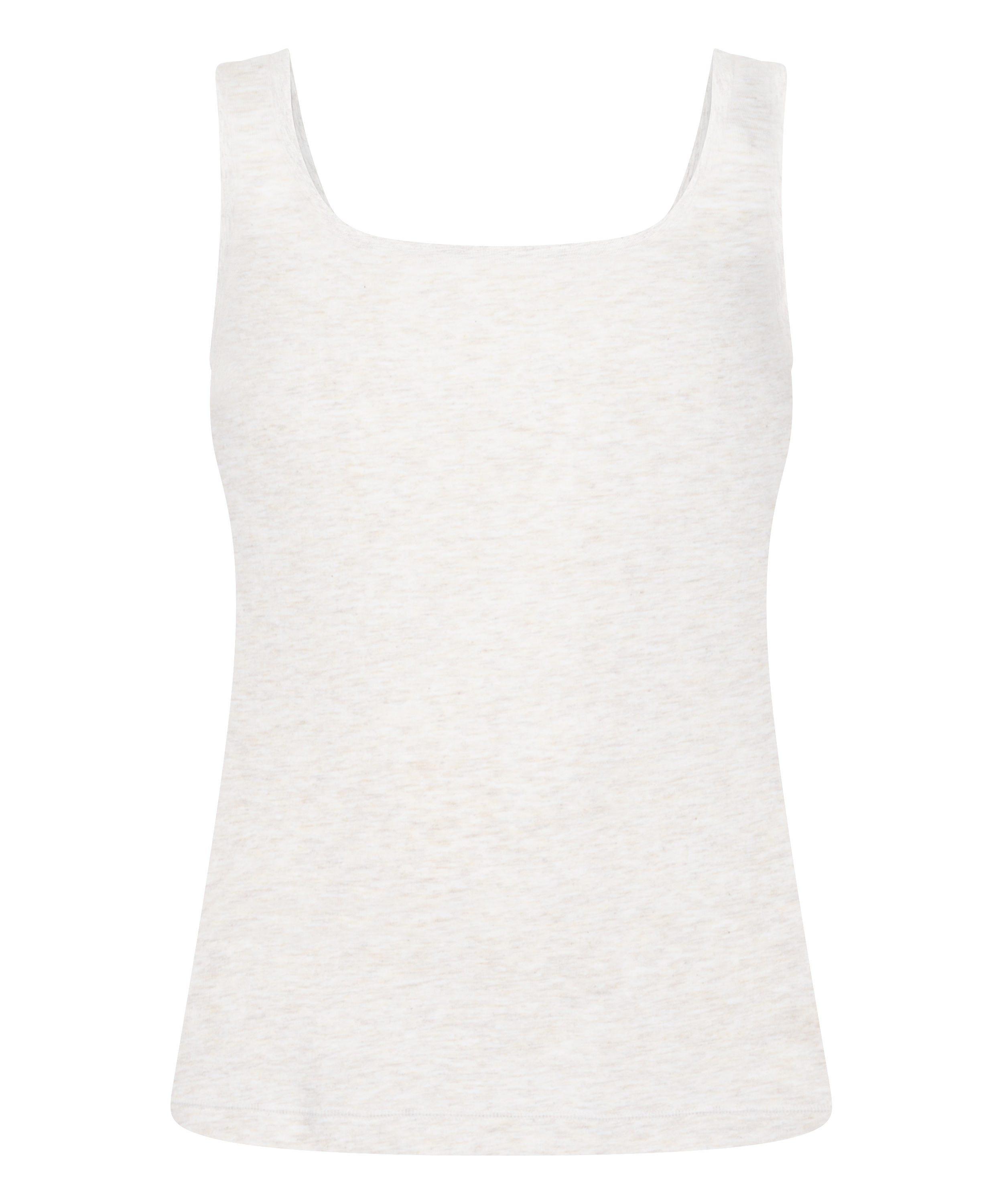 Singlet Tanktop Soft Cotton, Beige, main