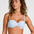 Padded Underwired Bikini Top Amalfi, Blue