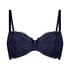 Marine Padded Underwired Bra, Blue