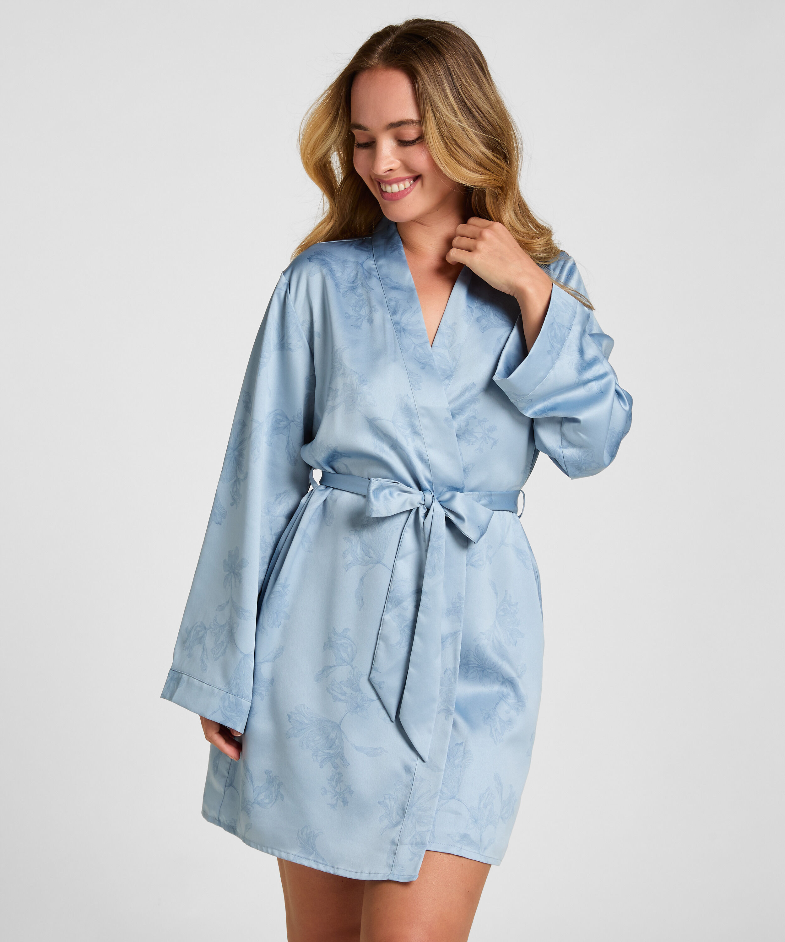 Kimono Floral, Blue