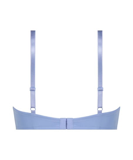 Plunge Padded Underwired Bra, Blue