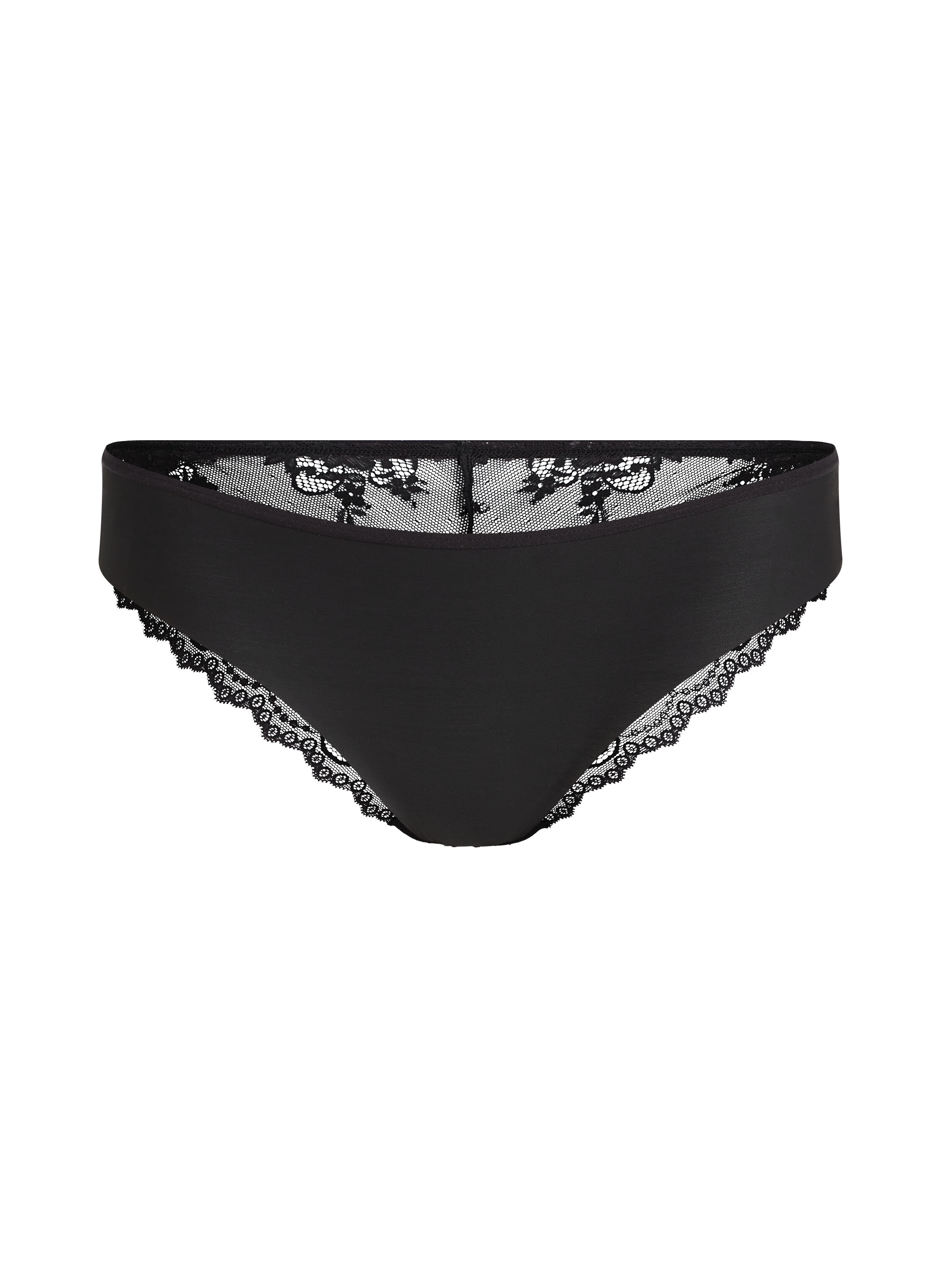 Invisible Lace Back Brazilian, Black