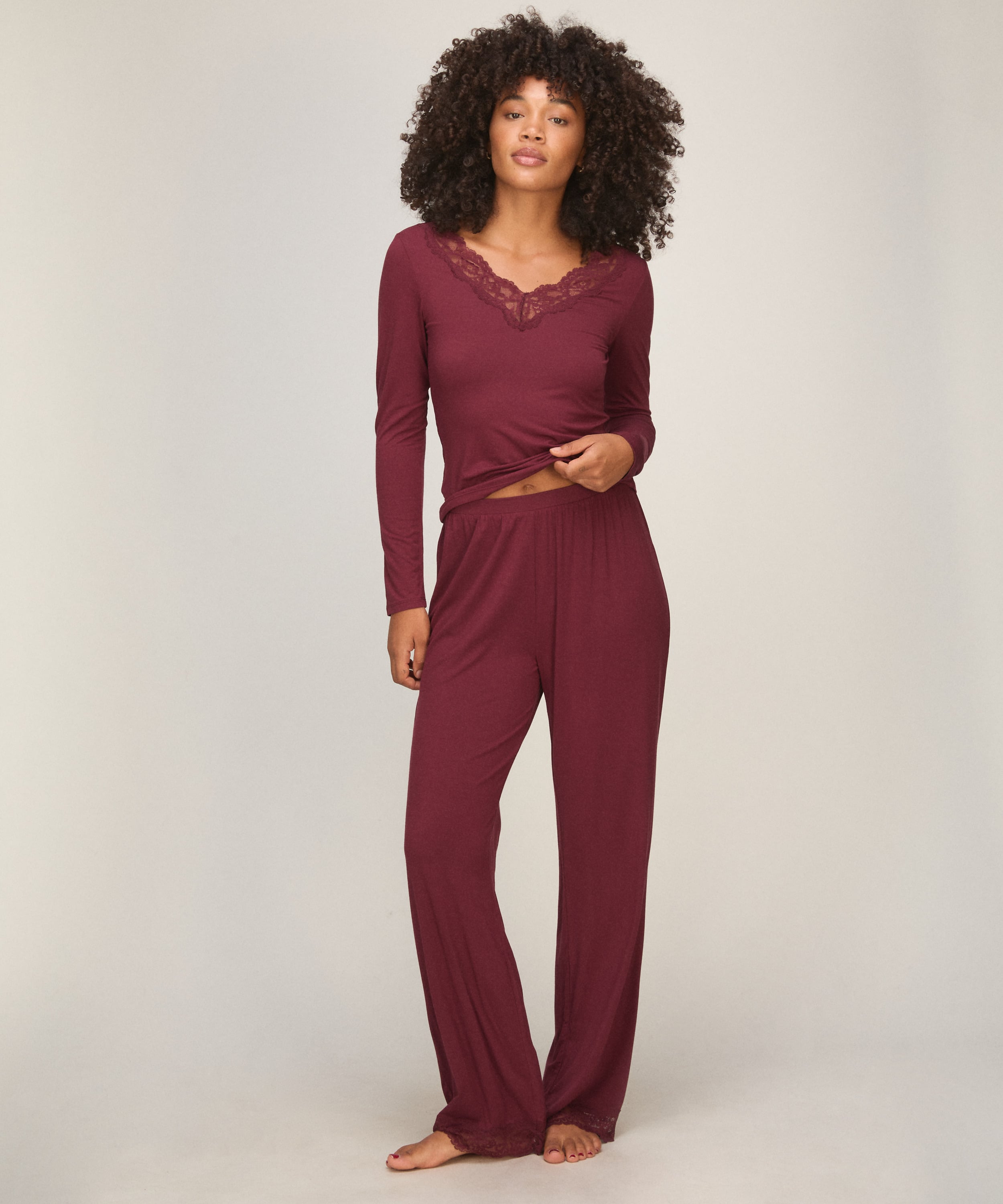 Pyjama Set, Purple, main