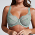 Daisy Non-Padded Underwired Bra, Green