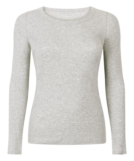 Cotton Pyjama Top, Gray