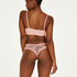 V-shaped Brazilian knickers mesh, Pink