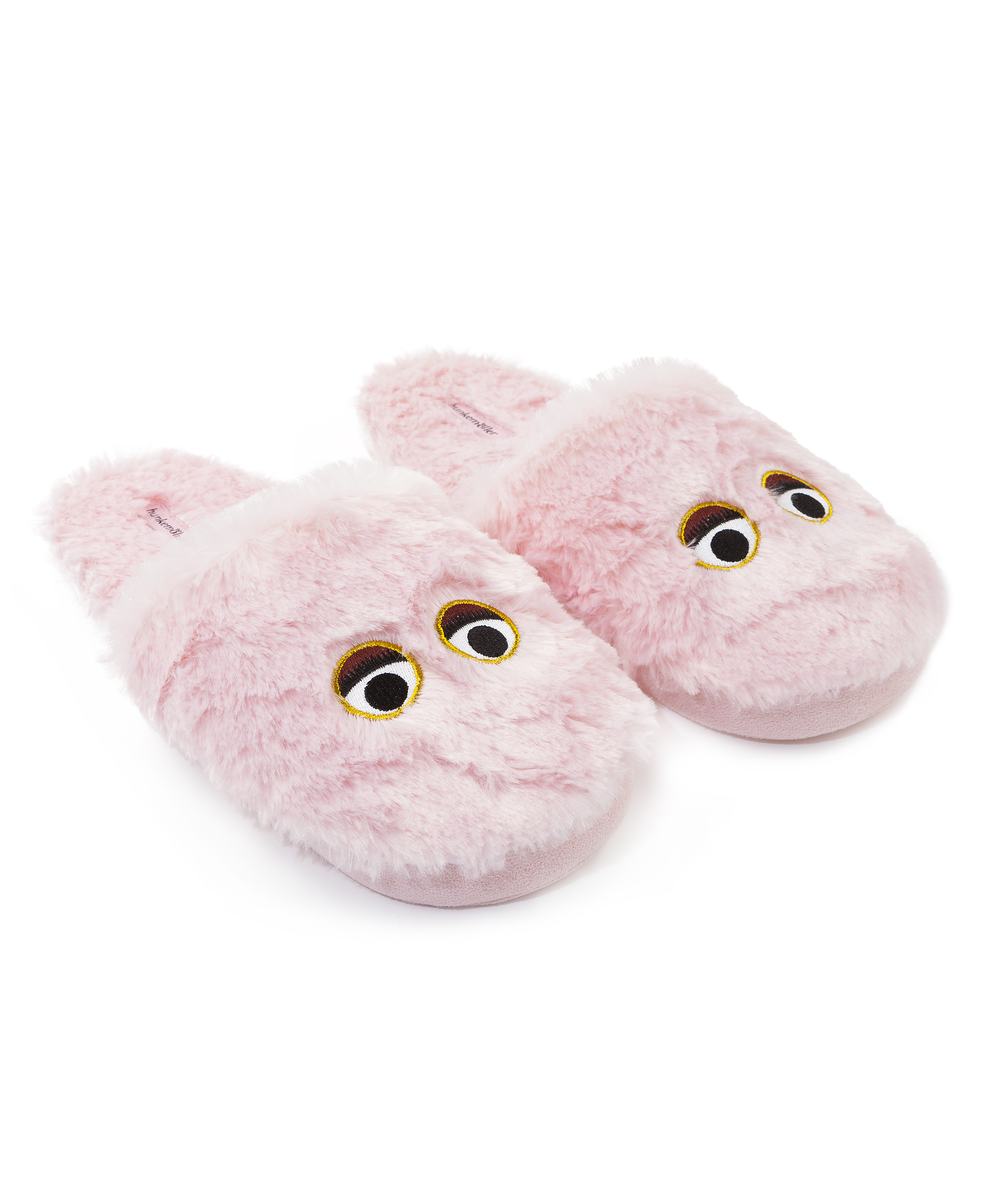 Face Slippers, Pink, main