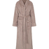 Soft Fleece Bathrobe, Beige