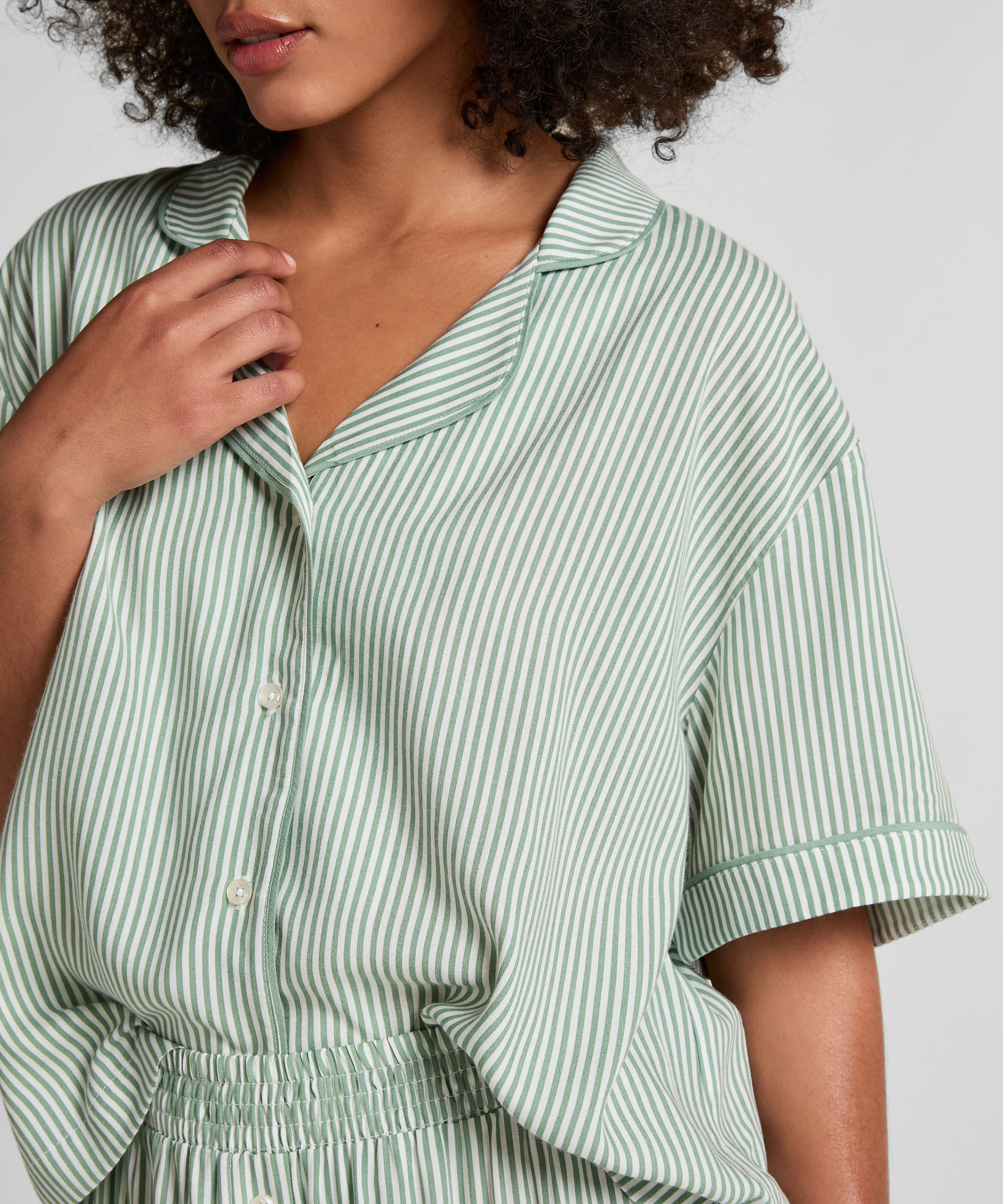 Jacket Short Sleeves Woven, Green, main