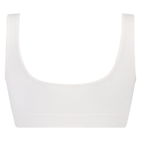 Seamless Crop Top, White