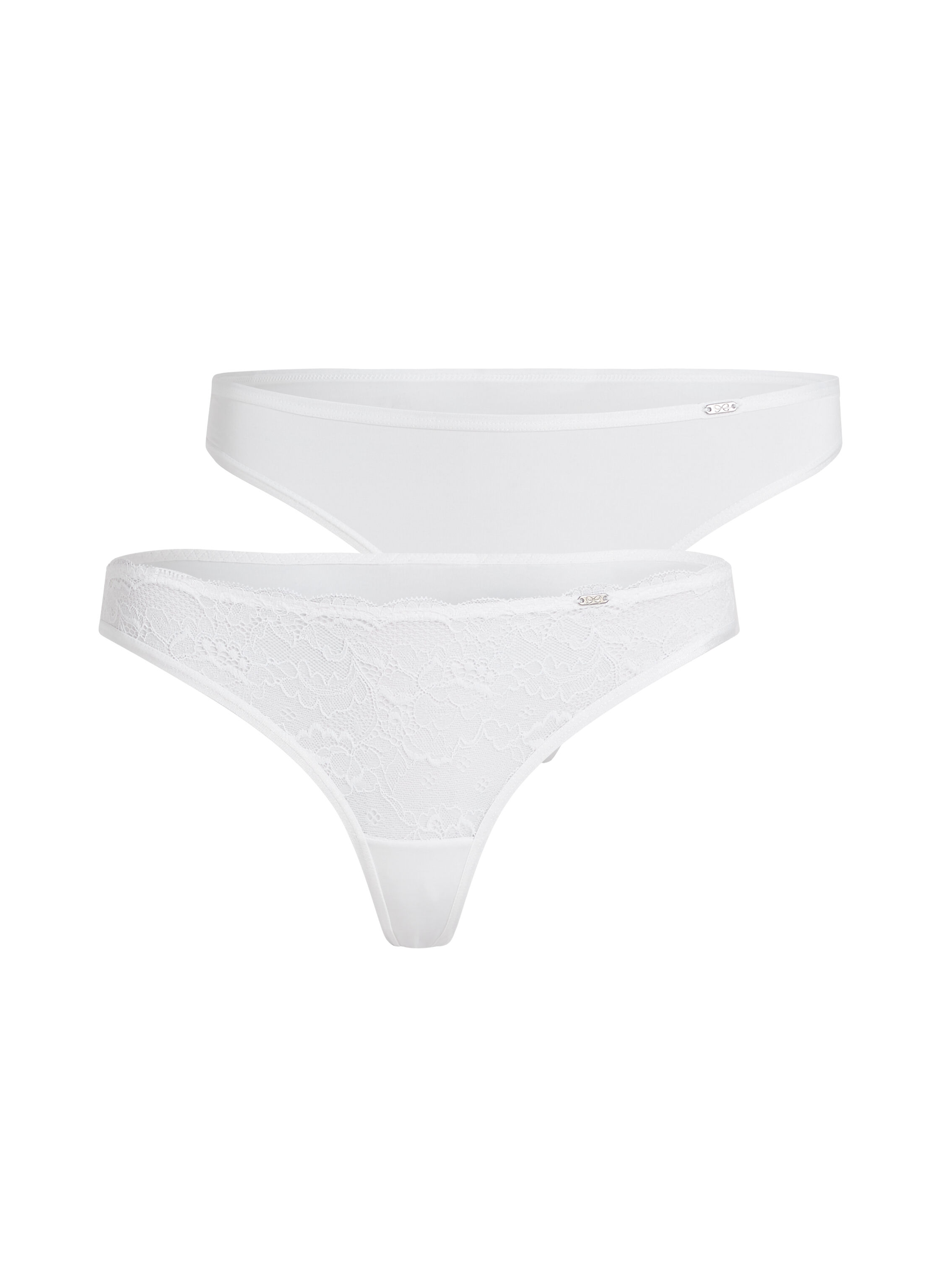2-pack Angie Thongs, White