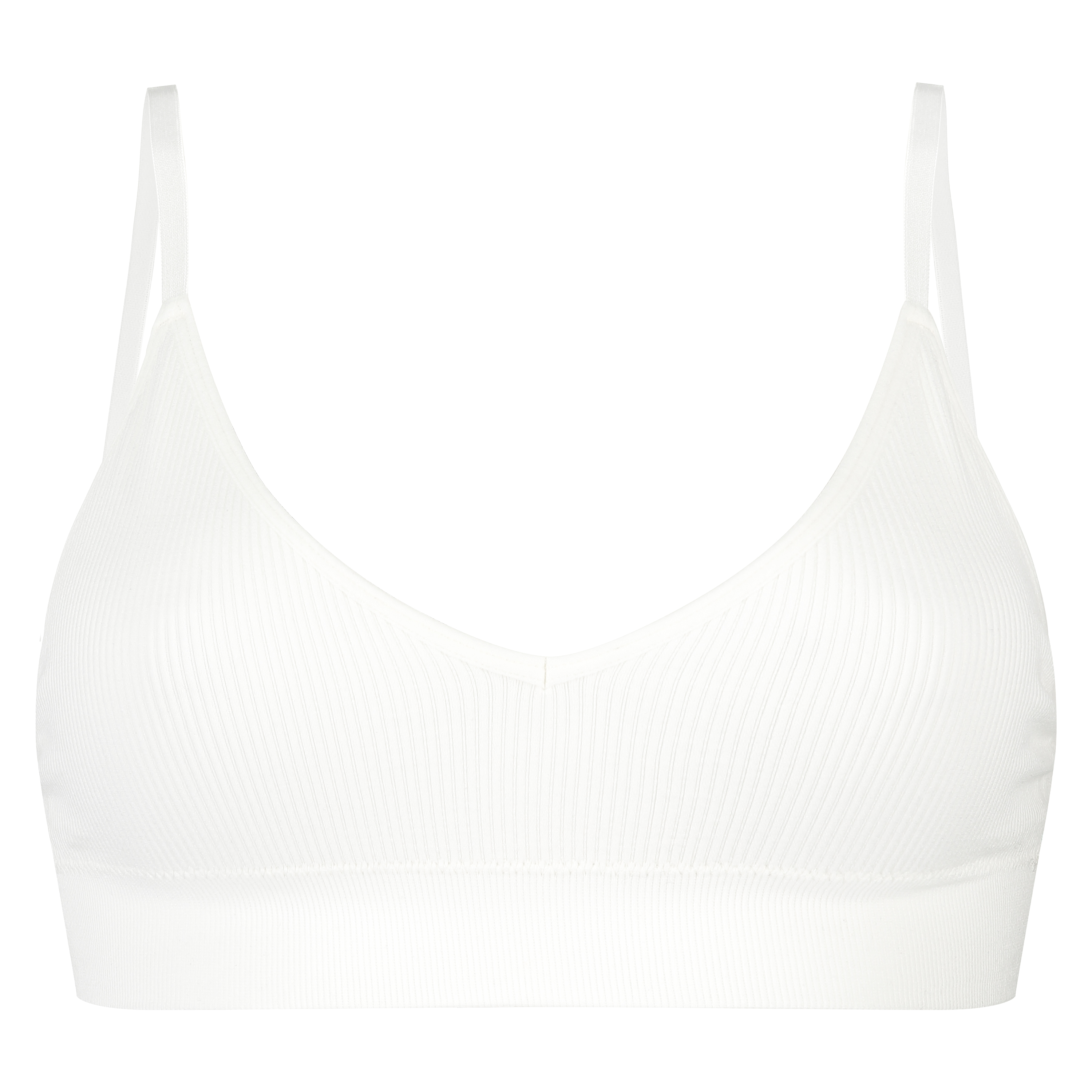Seamless bralette, White, main