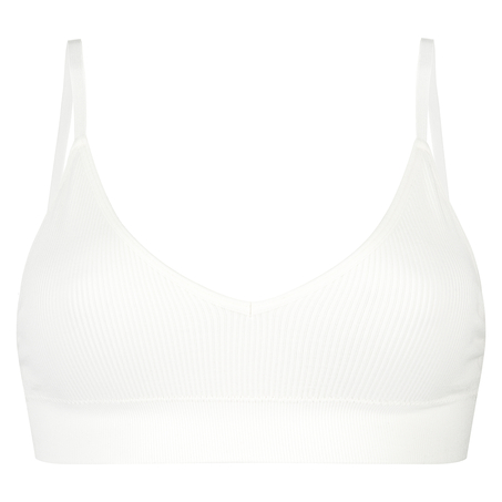 Seamless bralette, White