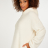 Snuggle Fleece Lounge Dress, White