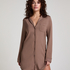 Essential Jersey Shirtdress, Brown