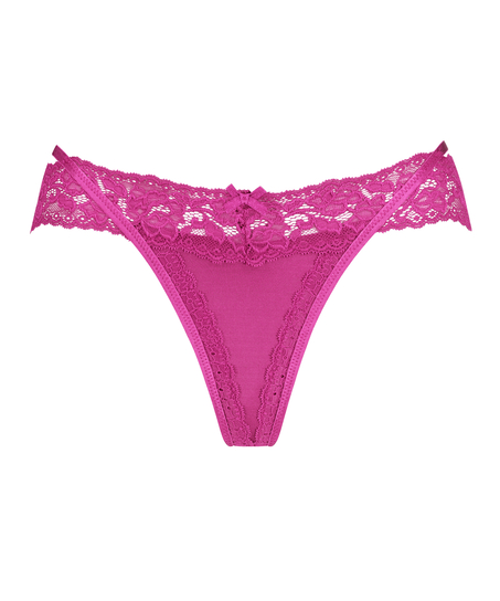 Elliena Extra Low V Thong, Pink