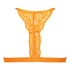Rose Padded Triangle Bralette, Orange