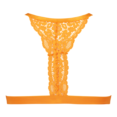 Rose Padded Triangle Bralette, Orange