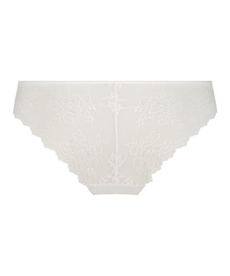 Invisible Lace Back Brazilian, White