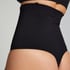 Seamless Enhancing High Waisted Thong, Black