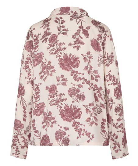 Jacket Woven Print, Beige