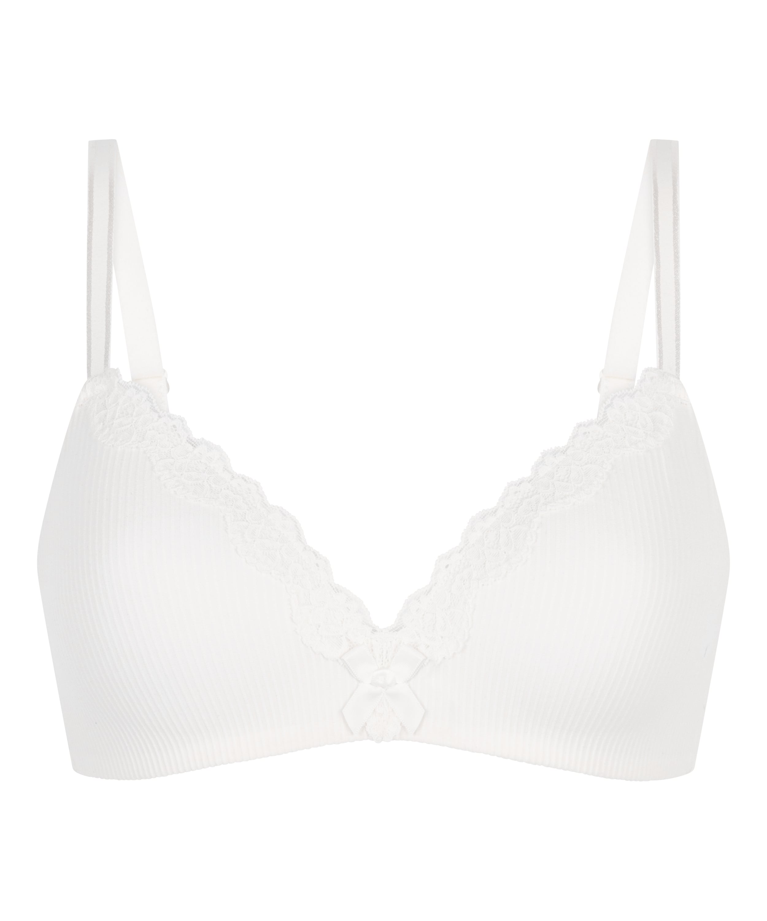 Lola Padded Non-Wired Bra, White, main