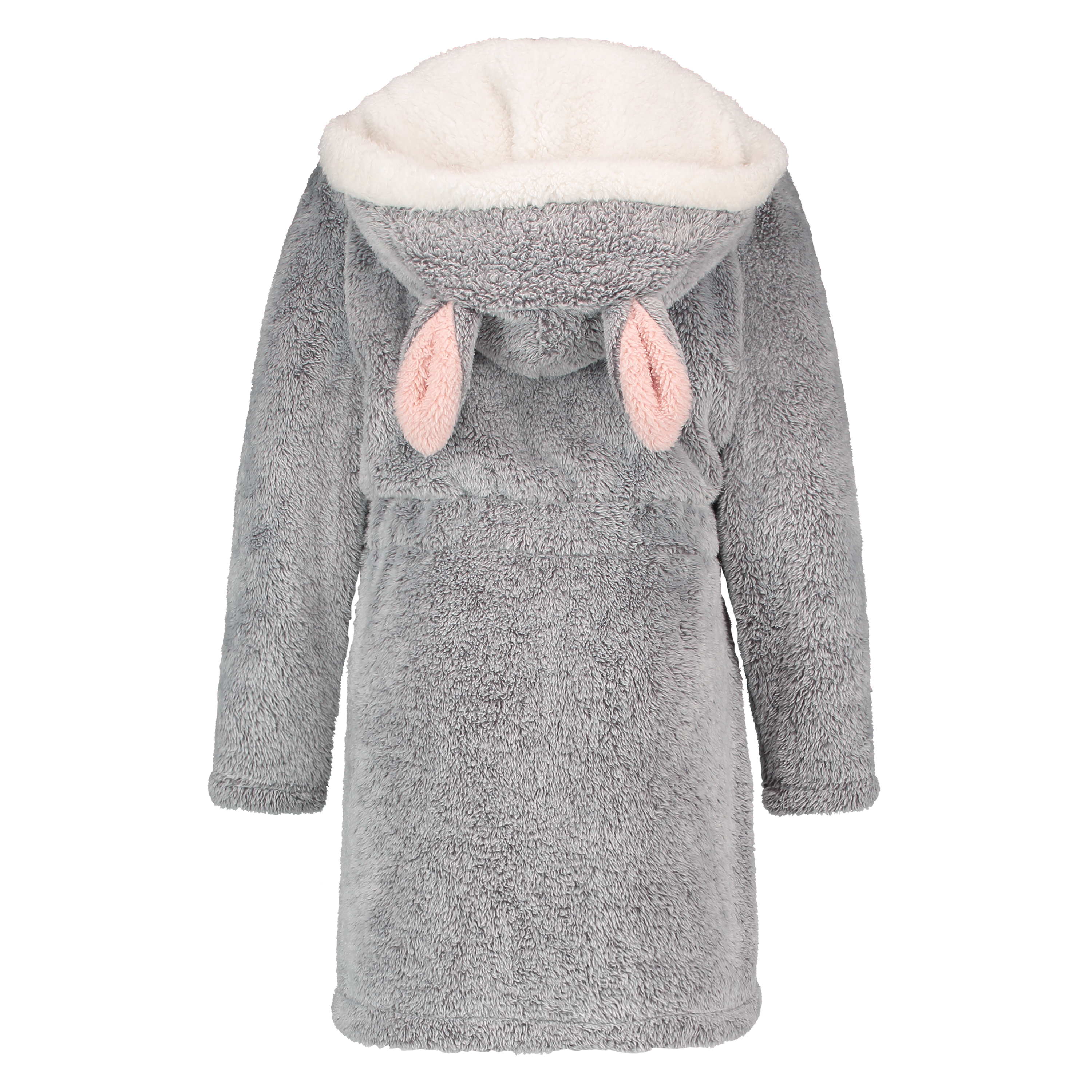 Teens Fleece Bathrobe, Gray, main