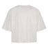 Short-sleeve velours top, Gray