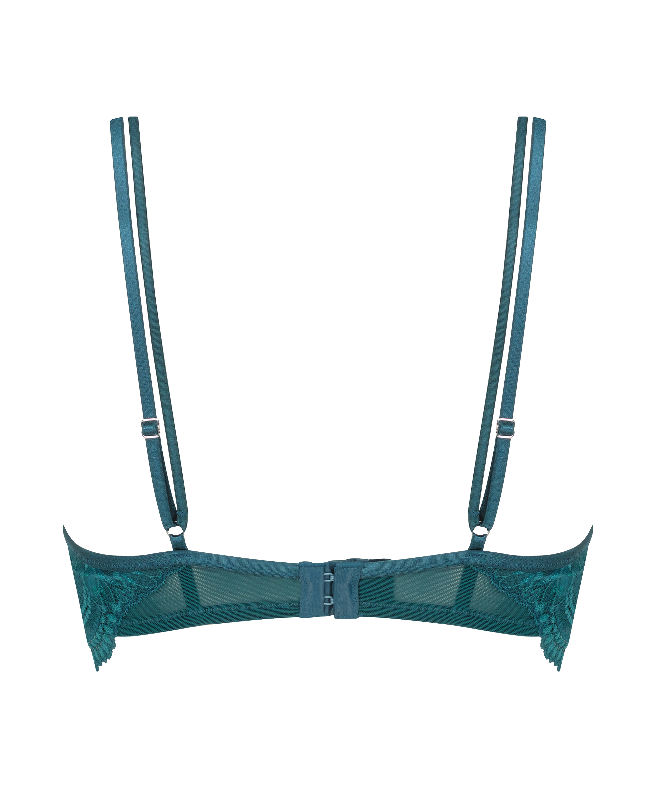 Raquel Non-Padded Longline Underwired Bra, Blue, main